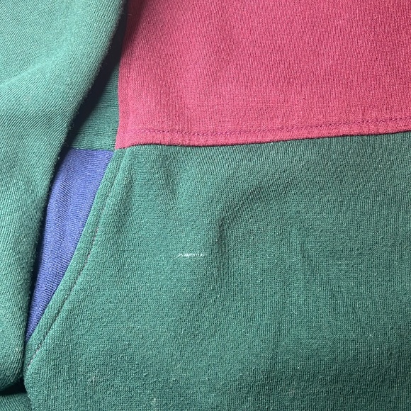 Bill Blass color blocked sweatshirt jacket - Picture 8 of 9